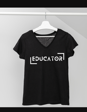 Load image into Gallery viewer, Educator Retro V-Neck T-Shirt
