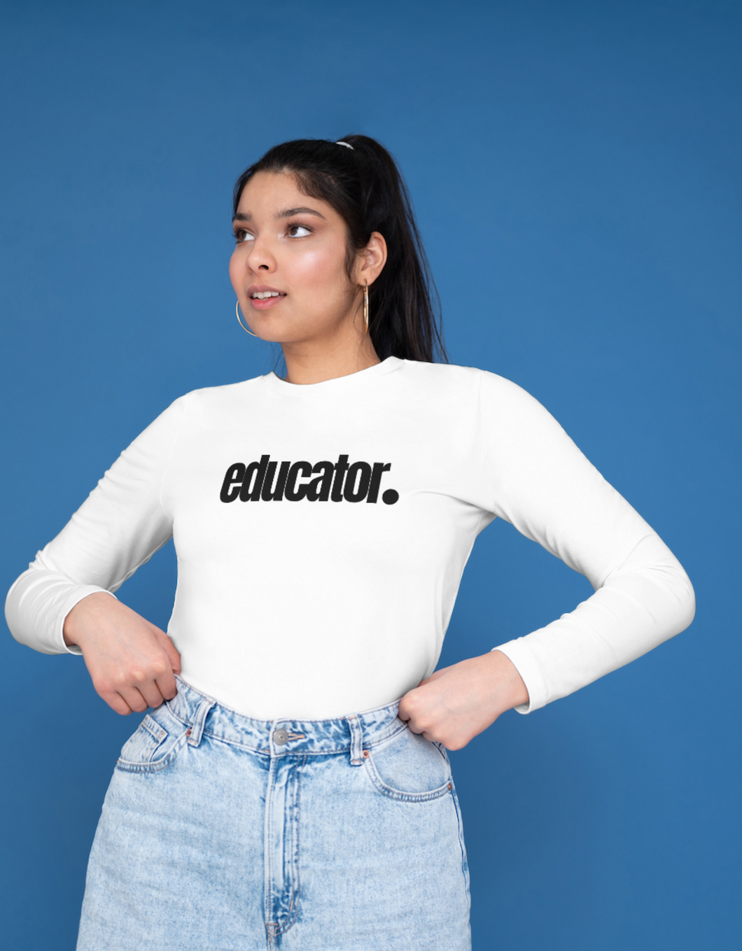 Educator. Women’s Long Sleeved Shirt