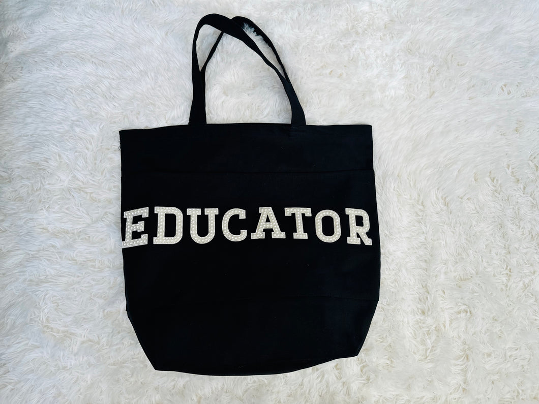 Educator Tote Bag - Pearls